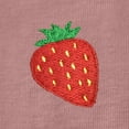 thumbnail image 2 of Dalix Strawberry Embroidered Cotton Relaxed Fit Short Sleeve Crewneck Tee Shirt Womens in Mauve S Small, 2 of 5