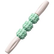 Muscle Roller Massage Wolf Tooth Stick,Mas-Sager, Muscle Relaxation Roller, Neck,Leg, Back, Body Roller Deep Tissue Massage Stick Tool, 4 Ball Size Version (Green)