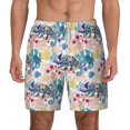 thumbnail image 2 of Goofa Colorful Chameleons Printed Men's Swim Trunks Board Shorts Quick Dry Mens Swimming Trunks with Compression Liner,Breathable Fit Hawaii Beach Shorts-3X-Large, 2 of 9