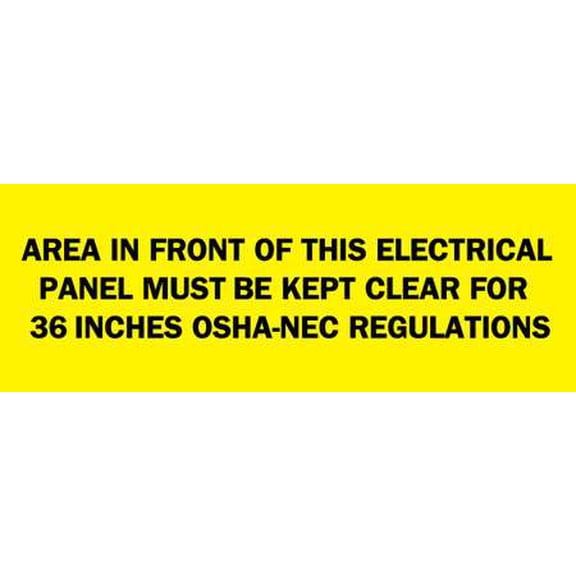 BRADY 122352 ELECTRICAL HAZARD SIGN G1967318