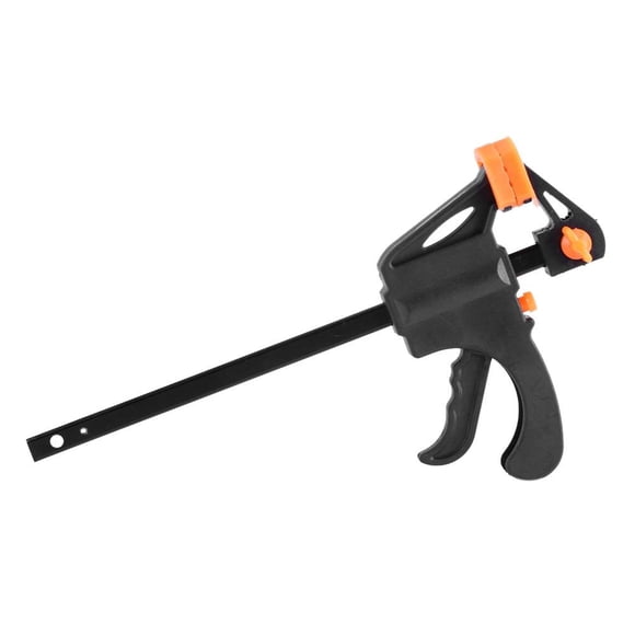 Rdeghly Woodworking F Clamp, Woodworking Clamp,Plastic Woodworking Clip Bar F Clamp Grip Quick Ratchet Release Squeeze DIY Hand Gadget Tool