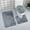 BDark Gray 1, variant on Tyidzon Bathroom Rugs Solid Color Bath Mats 3 Set Bath Mats for bathroom Toilet Mats Universal Soft Comfortable Water Absorption Non-Slip Thick Machine Washable Easier to Dry