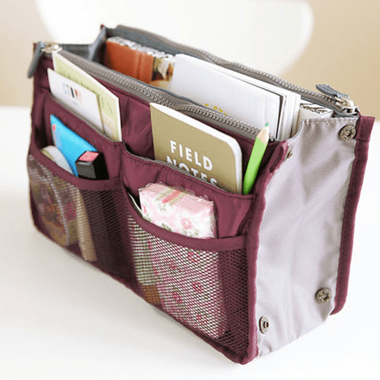 MultiPocket Bag and Purse Organizer Insert, Multiple Colors Walmart