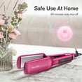 thumbnail image 5 of Terviiix 2" Widest Ceramic Flat Iron with Adjustable Heating, Professional Straightening Irons, Pink, 5 of 6