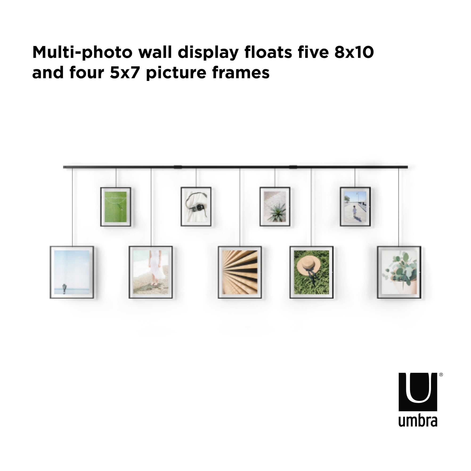 Umbra Exhibit 5"x7" 8"x10" Gallery Picture Frame, Set of 9