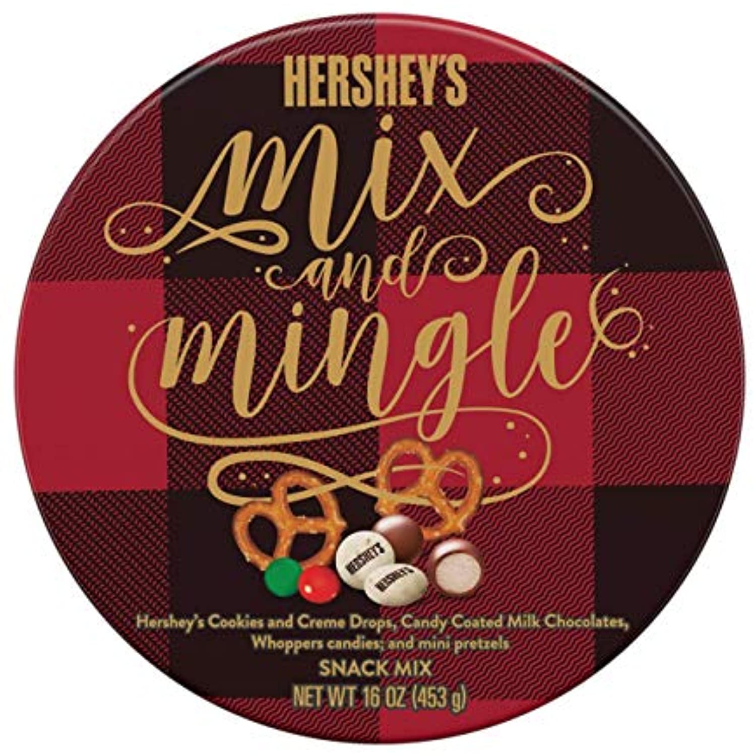 Hersheys Mix & Mingle Snack Mix Christmas Gift Box With Chocolate Candy