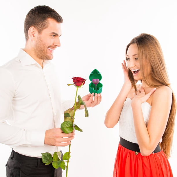 Hogar y jardín, Decoración del hogar, San Valentín - Caja de regalo sorpresa con corazón saltarín, sorpresa emergente para chocolates, anillos y pequeños regalos. Cajas sorpresa de amor saltarín.