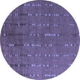 thumbnail image 1 of Ahgly Company Machine Washable Indoor Round Abstract Blue Modern Area Rugs, 4' Round, 1 of 4