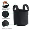 thumbnail image 4 of Rosnek Black Grow Bags Felt Grow Bag Gardening Fabric Grow Pot Vegetable Growing Planter Garden Flower Planting Pot 1/3/5/7/10Gallon, 4 of 7