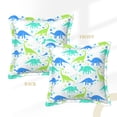 thumbnail image 2 of Luxury Leather Pillowcase Dinosaur Case Cushion Home Decorative For Sofa Chair Bedroom Throw Pillow, 2 of 7