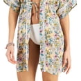 thumbnail image 3 of Miken Junior's Printed Kimono Cover Up Swimsuit Pink Size Large, 3 of 3
