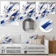 thumbnail image 4 of Designart "Cubist Kaleidoscope in Blue and White III" Cubism Metal Art Print, 4 of 5
