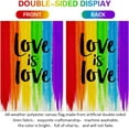 thumbnail image 5 of Newhomestyle Love is Love Rainbow Garden Flag ,Pride Gay Pride Lesbian LGBT, Yard Flag Outdoor Decoration 12×18 Inch, 5 of 5