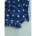 thumbnail image 6 of Baby Girl My First 4th of July Outfit Sleeveless Strap American Stars Striped Flag Tank Top Romper Shorts Headband 3Pcs Set, 6 of 7