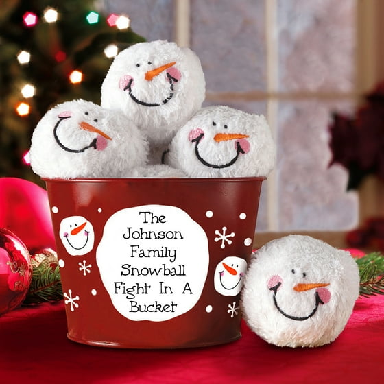 Personalized "indoor Snowball Fight In A