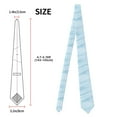 thumbnail image 3 of Naloa Blue Marble Print Solid Color Tie Formal Necktie for Men，Suitable for business, daily life, work, 3 of 5