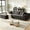 Dark Gray+Left Facing Chaise, variant on Xiweot 103" Boneless Sectional Sofa for Living Room, Memory Foam Cloud Modular Sectional Couch with Deep Seat, No Assembly Velvet L Shaped Sofa with Left Facing Chaise, Black