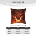 thumbnail image 2 of KLL Magma Fire Black Dragon Decorative Throw Pillow Covers Velvet Soft for Couch Sofa Bedroom Living Room Outdoor (No pillow core)- 20"x20", 2 of 5