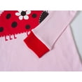 thumbnail image 4 of Girls Pajamas Sets Long Sleeve Ladybug Rainbow Pajamas 100% Cotton Kids Clothes Toddler Sleepwear 5T, 4 of 7