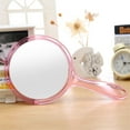 thumbnail image 5 of huanledash Makeup Mirror Clear Image Comfortable Grip Good Reflection Cosmetics Burr Free Double-Sided Handheld Magnifying Mirror Gift Supply, 5 of 8