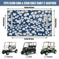 thumbnail image 3 of Flowers Theme 51" x 31" Golf Cart Bench Seat Cover, Fit Protective Layer for Front Seats on Golf & Personal Use Carts, 3 of 8
