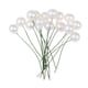 thumbnail image 1 of 50 estambres artificiales de espuma blanca/amarilla para coronas de boda y Navidad. blanco, 1 of 9