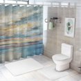 thumbnail image 7 of Shiartex Clouds Water Sky Printed Shower Curtain 100% Polyester Washable Bathroom Decoration with Hooks 36x72, 7 of 7