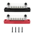 thumbnail image 1 of Yimiti 2Pcs 12V‑48V 150A Power Distribution Block 6 Studs M6 Battery Bus Bar For Car-2Pcs, 1 of 9