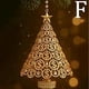 thumbnail image 1 of pstuiky Adorno navideño de monedas doradas brillantes para árbol de Navidad|decoración apilada con base de diamantes de imitación|ideal como regalo de bendiciones para Navidad, 1 of 1