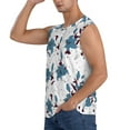 thumbnail image 3 of Picia Lilies Flowers mens Cotton Tank Undershirts , Moisture-wicking Ribbed Tanks, Lightweight Cotton Tank Undershirts-Large, 3 of 8