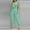 3-Mint Green, variant on Jumpsuits for Women Summer Sleeveless Cold Shoulder Cami Overall Square Neck Band Collar Solid Onesie One Piece Outfits Casual Loose Baggy Long Pants Wide Leg Linen Summer Romper Calf Length