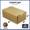 thumbnail image 2 of EcoSwift Brand Premium 8x6x5 Cardboard Boxes Mailing Packing Shipping Box Corrugated Carton 23 ECT, 8"x6"x5", Brown, 35-Pack, 2 of 6