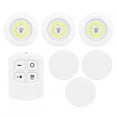 thumbnail image 1 of Luz LED debajo del gabinete con Control remoto, luz nocturna COB regulable para armario de cocina, 1 of 14