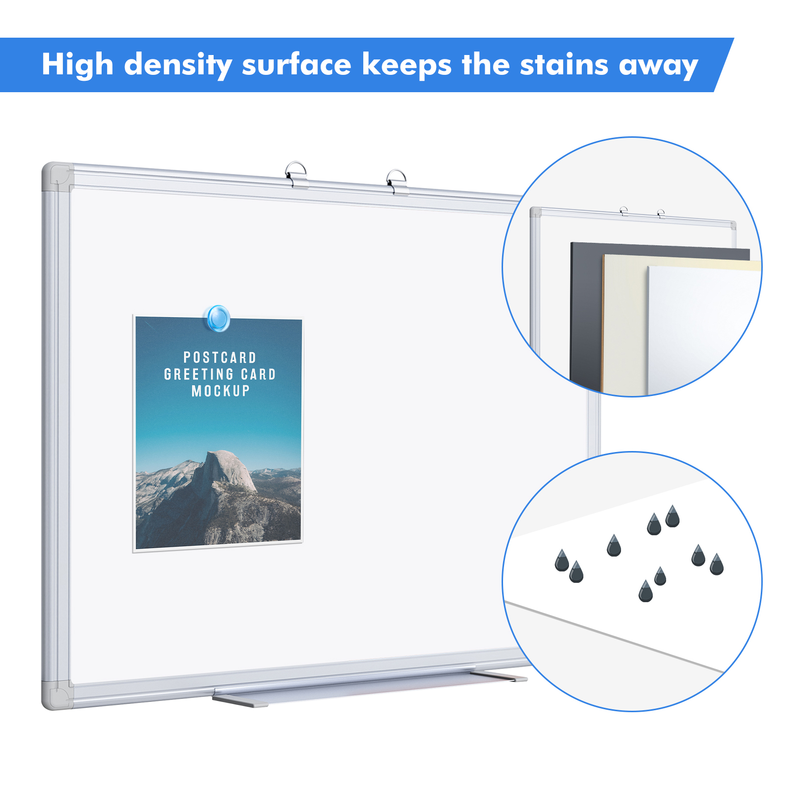 Maxtek 24x18 Inch Magnetic Whiteboard With Aluminum Frame photo 4