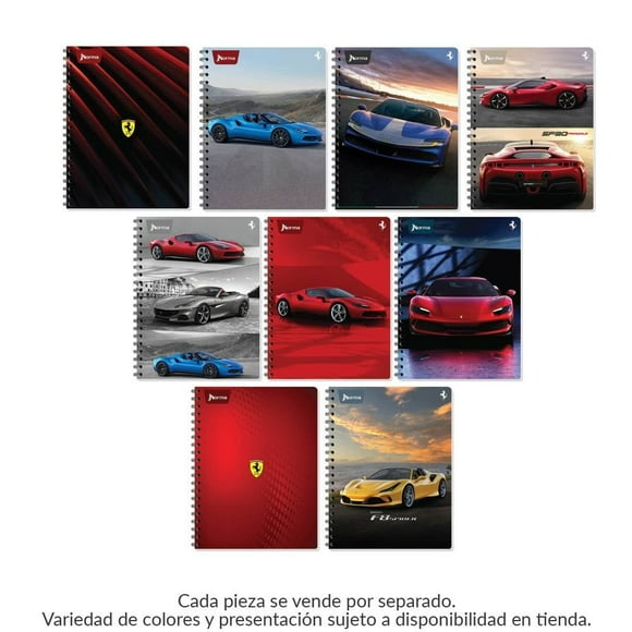 Cuaderno profesional Norma Ferrari de raya 200 hojas varios modelos 1 pza
