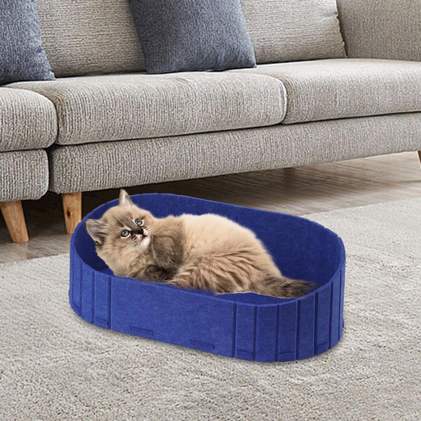 Cat Scratcher Bed Detachable Sofa Shape Cat Scratching Lounge Bed Kitten Indoor Wide Stable Base for Cats