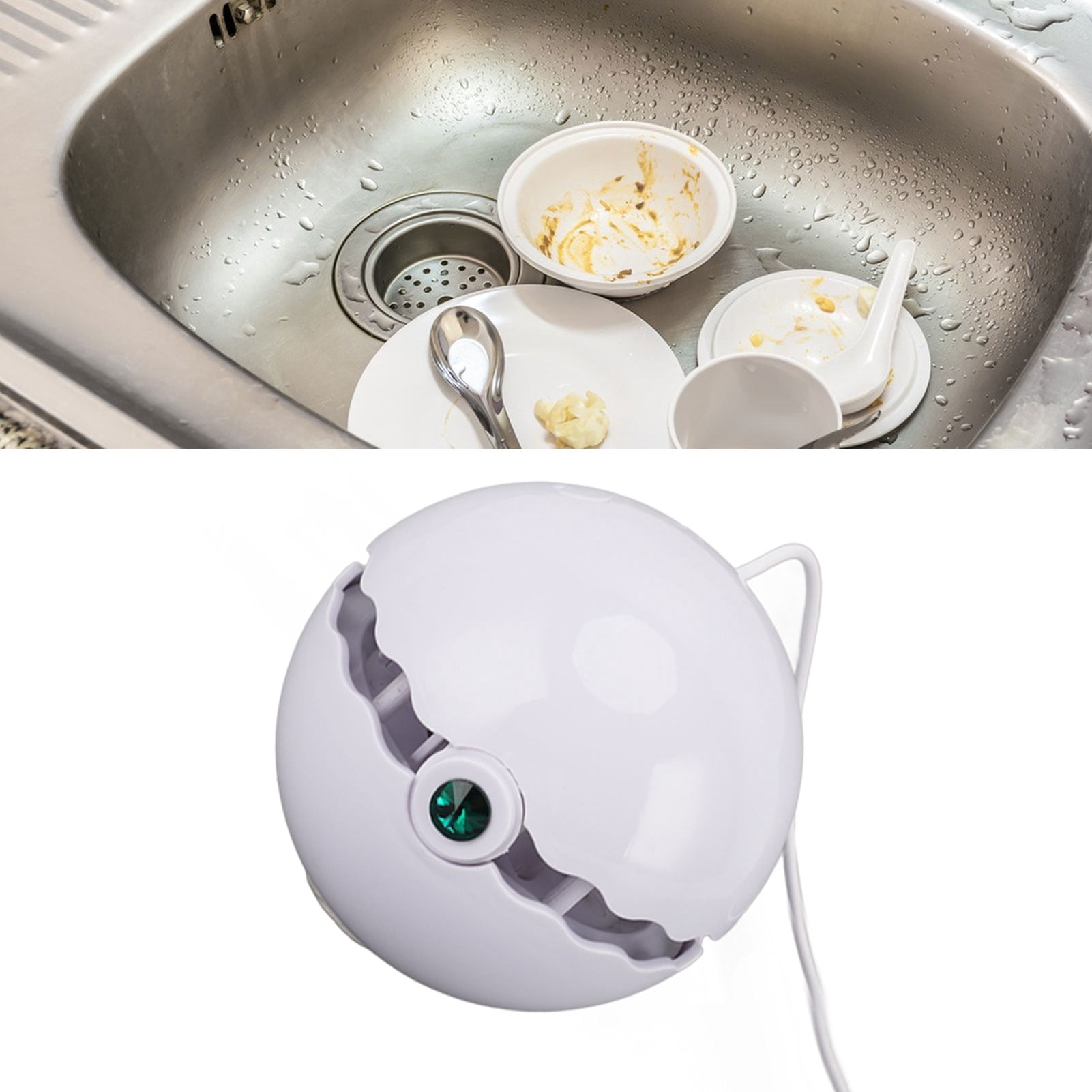 Mini Dishwasher, High Efficiency Washing Machine with 360 degrees Celsius leaning Powerful Suction Lightweight Design for Home Kitchen USB Powered