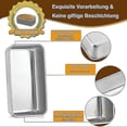 thumbnail image 3 of Loaf Pan Set Of 2. Stainless Steel Bread Pan, Toast Bread Baking Pan. Bread Mold, 3 of 5