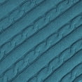 thumbnail image 5 of PiccoCasa Cotton Knitted Blanket Throw Blanket for Couch, Bed, Sofa, Travel, Bondi Blue 47" x 70", 5 of 8