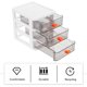 thumbnail image 2 of 1 PC Desktop Storage Box PP Organizador estacionario Organizador de escritorio para oficina, 2 of 6