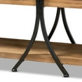 thumbnail image 5 of Baxton Studio Terrell Industrial Wood and Metal 3 Tier Console Table, Natural, 5 of 7