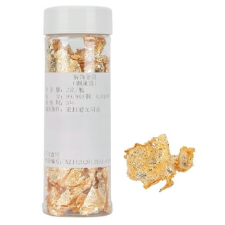 Gold Foil Flakes for ,3 Bottles Foil Flakes for Arts and Crafts