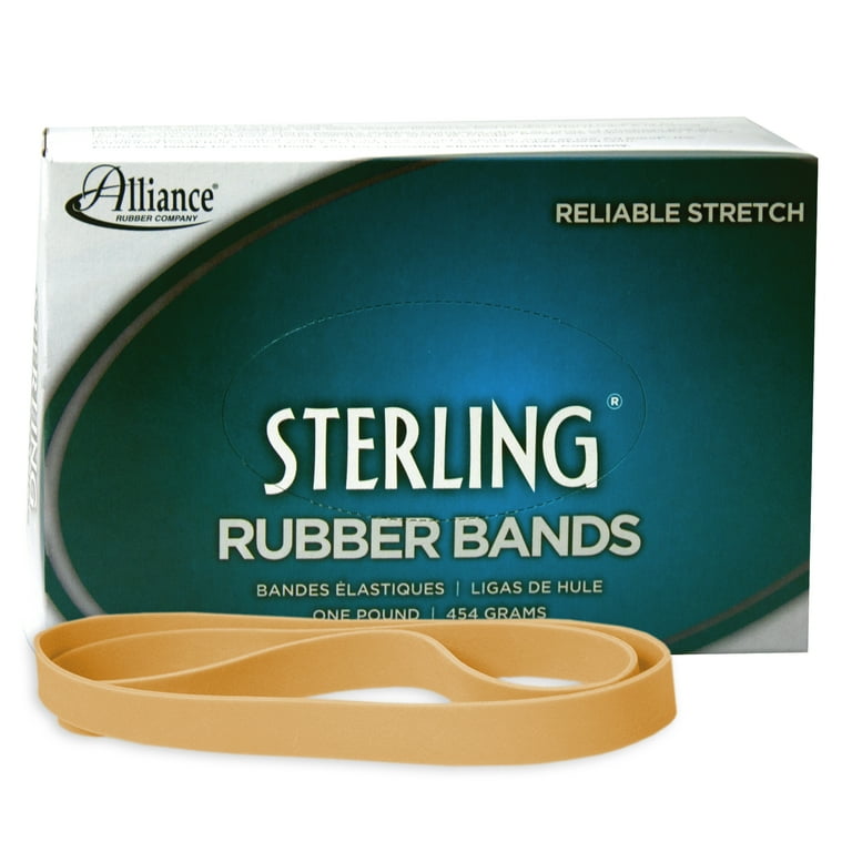 Alliance Rubber 25075 Sterling Rubber Bands - Size #107 - Approx. 50 Bands - 7 Alliance Rubber 25075 Sterling Rubber Bands - Size #107 - Approx. 50 Bands - 7