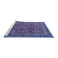 thumbnail image 2 of Ahgly Company Machine Washable Indoor Rectangle Oriental Blue Industrial Area Rugs, 7' x 9', 2 of 4
