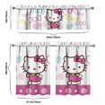 thumbnail image 6 of Kitchen Window Curtains with Rod Pocket Over Sink Hello Kawaii Cat Cute Small Window Treatment Cafe Short Curtains for Bathroom Tier Drapes,3 Piece Set,36 Inch, 6 of 6