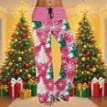 thumbnail image 2 of Wiyuqeen Women's Pajama Pants Sleepwear Yoga Pant Drawstring Lounge Bottoms Xmas Tree Graphic Pjs Sleep Pants Christmas Gifts for Women, 2 of 7