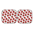 thumbnail image 4 of Picia Hand Drawn Strawberry 2 Piece Car Windshield Sun Shade Foldable | Foldable Sun Shield for Front Window Blocks UV Rays and Keeps Your Vehicle Cool-, 4 of 7