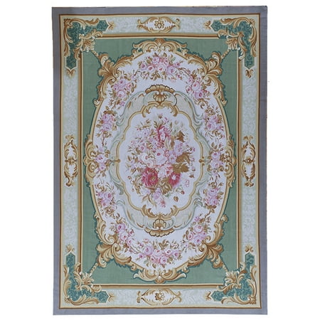 Aubusson Area - Pasargad Aubusson Hand-Woven New Zealand Wool Area Rug