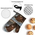 thumbnail image 3 of Cauagu Yak Print Oven Mitts and Pot Holders 4 pcs Set,Extra Thicken Long Kitchen Oven Glove Potholders BBQ Gloves-Oven Mitts and Pot Holders(11 Inch), 3 of 6