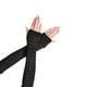 thumbnail image 3 of Yuarrent 1 par de guantes sin dedos para niña, guantes de punto cómodos de estilo Simple, cubiertas de brazo para niñas, cubierta de mano para al Suministros térmicos Café negro Yuarrent HA059148-12, 3 of 6